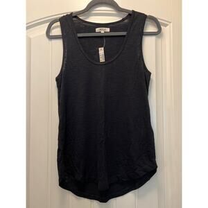 NWT Madewell Women’s Sleeveless Scoop Neck Casual Pullover Tank‎ Top Sz XS Black